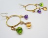 Three stone earrings with K14Goldfilled 1