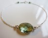 Green Amethyst Bracelet – Silver 925 1