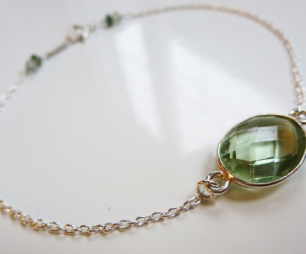 Green Amethyst Bracelet – Silver 925 2