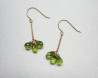 Peridot earrings with K10 gold 1