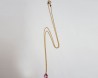 Pink Topaz necklace WITH K14 GOLD FILLED 3