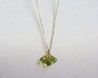 PERIDOT Necklace WITH K14 GOLD Filled 2