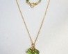 PERIDOT Necklace WITH K14 GOLD Filled 3