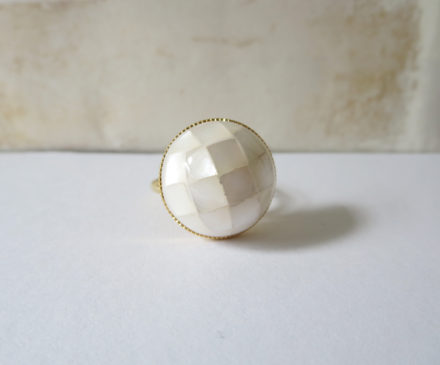 White shell ring 1